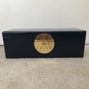 C Wonder navy jewelry box